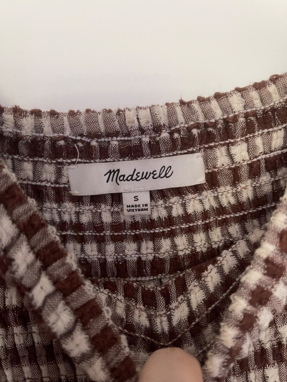 Madewell Gingham Fall dress - Picture 2 of 4